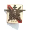 Insigne des Écoles Interarmées de Renseignement et Etudes Logistiques. Décoré d'un aigle, d'un globe, d'épée, d'ailes...