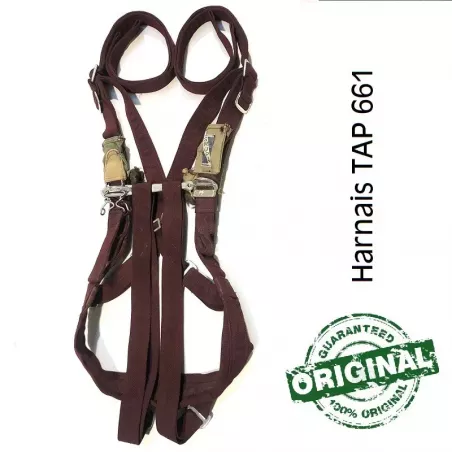 Harnais pour parachute dorsal TAP 661 modifié 665 de l'Armée Française