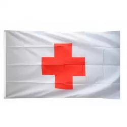 Lot de 12 drapeaux de la Croix Rouge