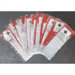 Lot de 12 drapeaux de la Croix Rouge