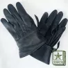 Gants cuirs noires avec lanières