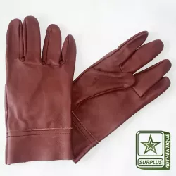 Gants de cuir rouges