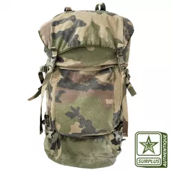 Sac à dos MILITAIRE réglementaire F2, grand volume (~100L), en camouflage CE.