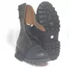 Rangers en cuir Marbot Neuvic, en noir et brun avec lacets noirs, fermetures métalliques, chaussures taille : 44.