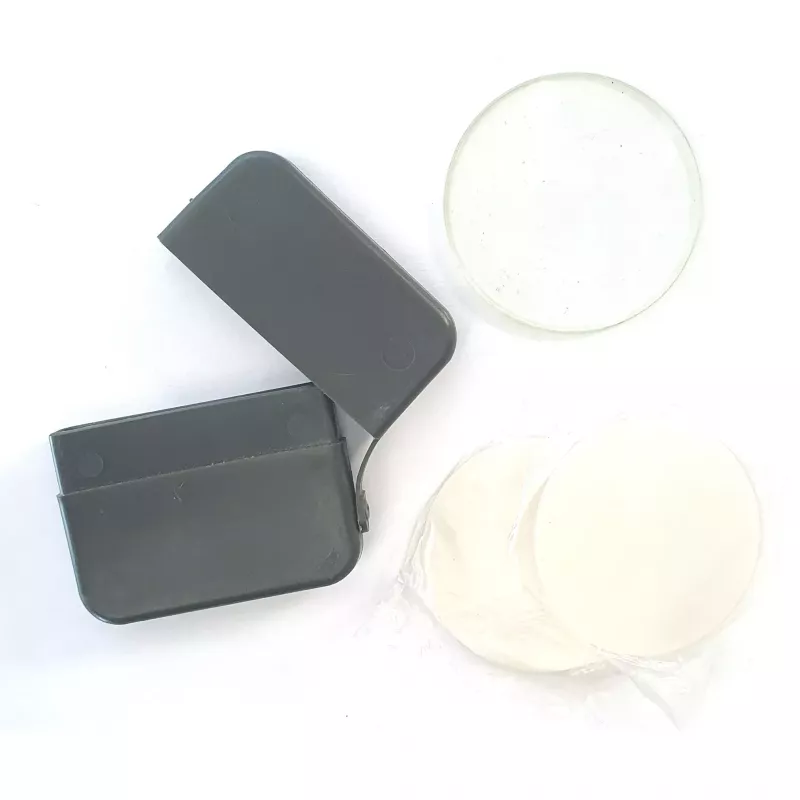Boîte plastique carrée composée d'un verre optique de rechange (d. 64mm) pour l'ANP
