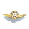 Brevet d'Observation de l'ALAT, formé d'un écu, d'une étoile, de 2 cannons croisés, une couronne de chêne et d'ailes